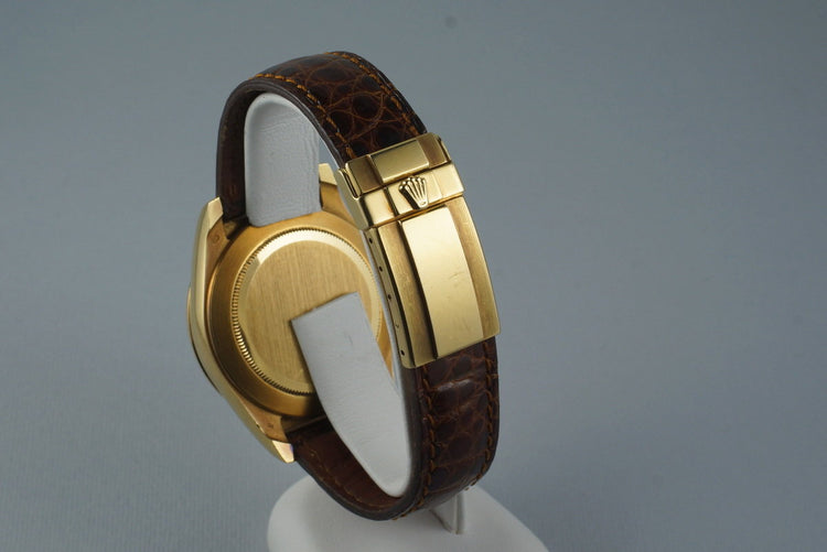 1995 Rolex YG Zenith Daytona 16518 White Arabic Dial with Box and Papers