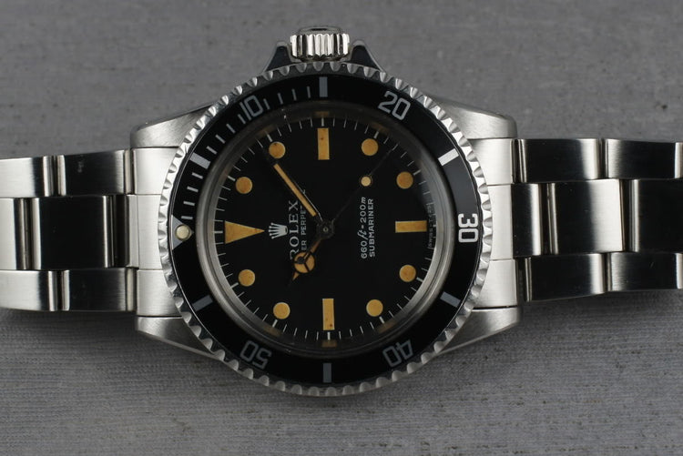 1970 Rolex Submariner 5513 with Orange Lume