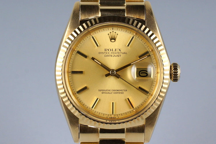 1978 Rolex YG DateJust 1600