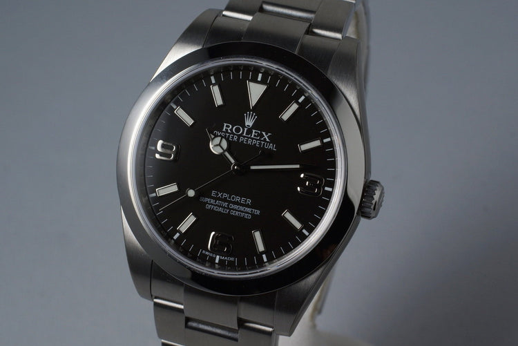 2015 Rolex Explorer 214270 with Box and Papers Mint with Stickers