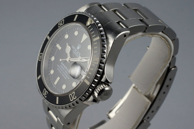 1999 Rolex Submariner 16610 with Box and Papers