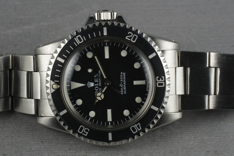 1968 Rolex Submariner 5513 with Super Dome Crystal