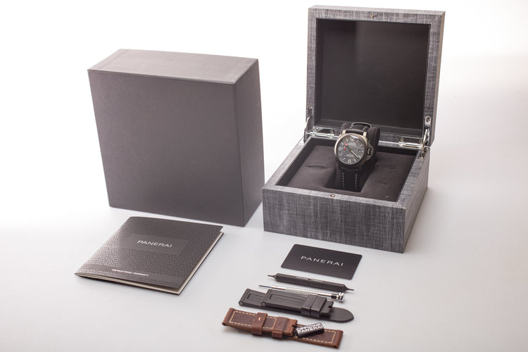 2019 Panerai GMT Lunar Rosa with Box, Booklets, & Card