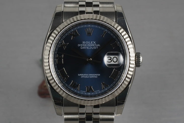 2010 Rolex Modern Datejust 116234 Mint with Box and Papers