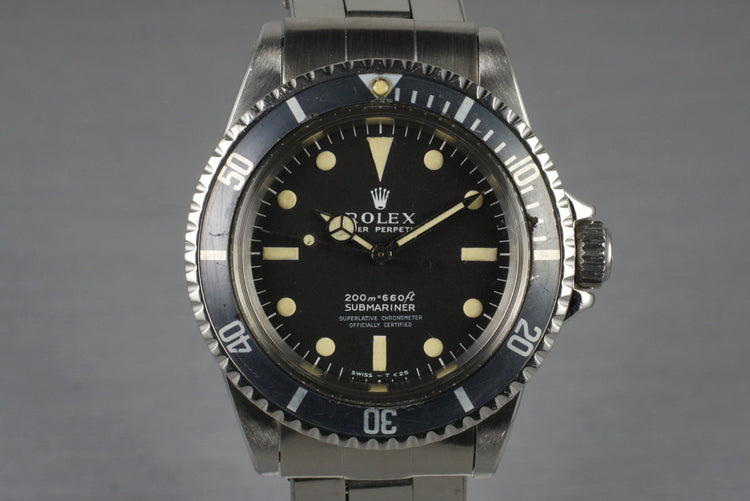 1967 Rolex Submariner 5512 Meters First with Box and Papers