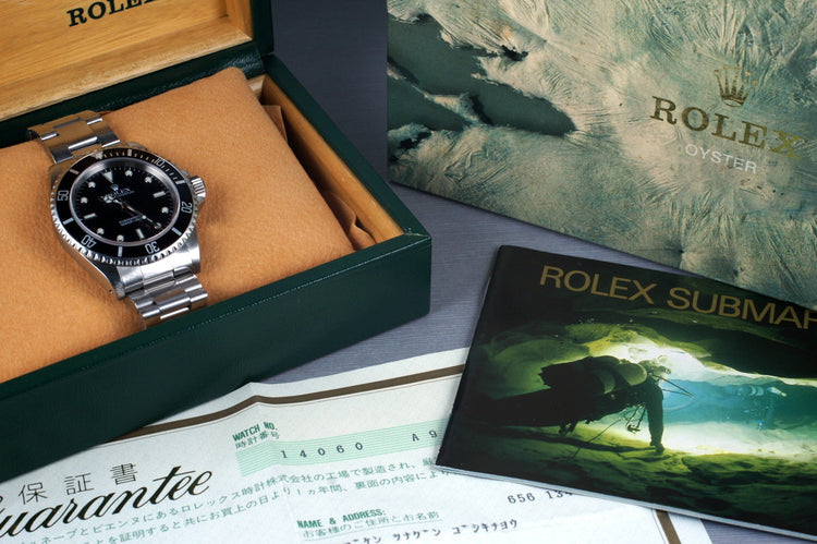 1999 Rolex Submariner 14060 with Box and Papers