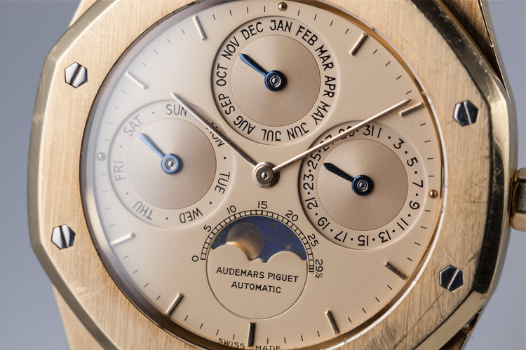 Audemars Piguet 18k YG Royal Oak Perpetual Calendar with Moonphase 25654BA