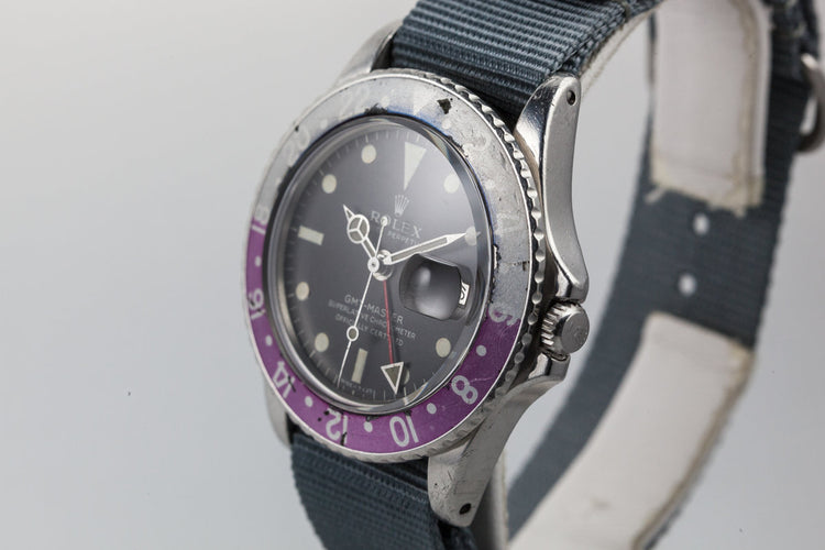 1968 Rolex GMT-Master 1675 With Fuchsia Bezel