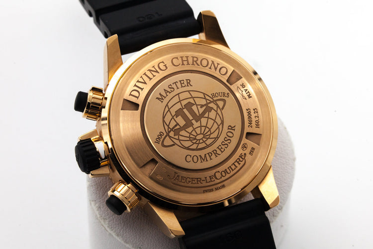 2015 Jaeger LeCoultre Rose Gold Diving Chrono Q1862640 with Box and Papers