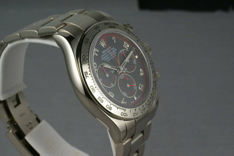 Rolex WG Daytona 116509 black dial with papers