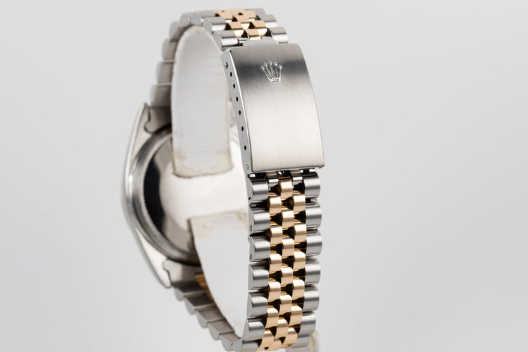 1967 Rolex Two Tone Date Just 1601 Silver Dial