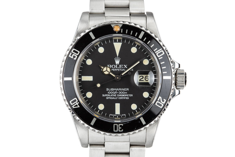 1983 Rolex Submariner 16800 Matte Dial