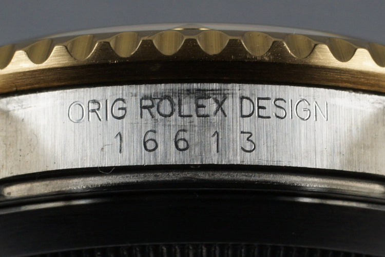 1990 Rolex Two Tone Submariner 16613 with Tiffany and Co Dial