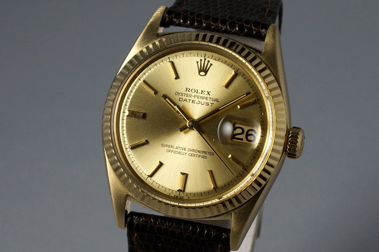 Vintage Rolex YG Datejust 1601