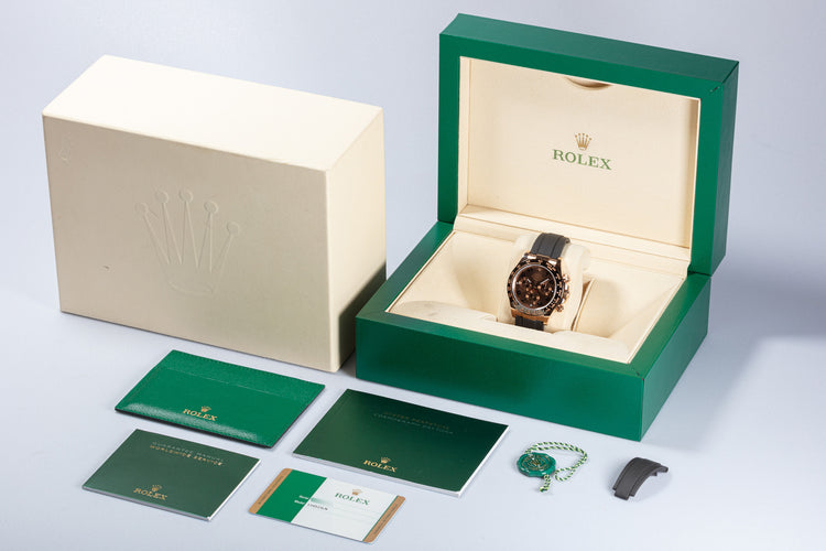 2018 Rolex 18K Everose Gold Daytona 116515LN with Box & Card
