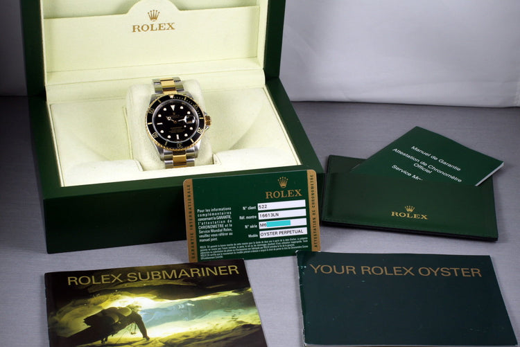 2007 Rolex Two Tone Submariner 16613LN with Box and Papers