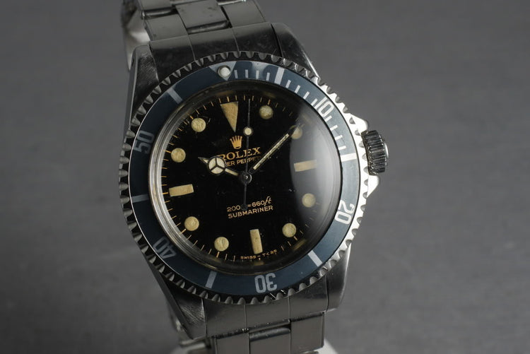 1965 Rolex Submariner 5513 with Bart Simpson Gilt Dial