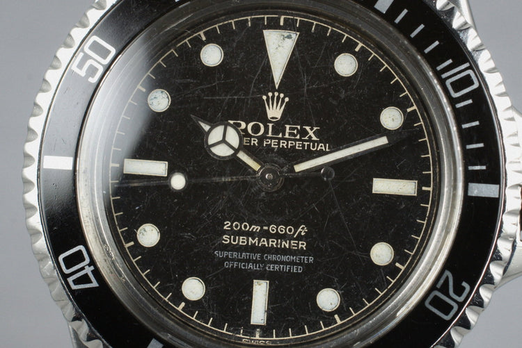 1962 Rolex Submariner 5512 PCG with Gilt 4 Line Chapter Ring Dial