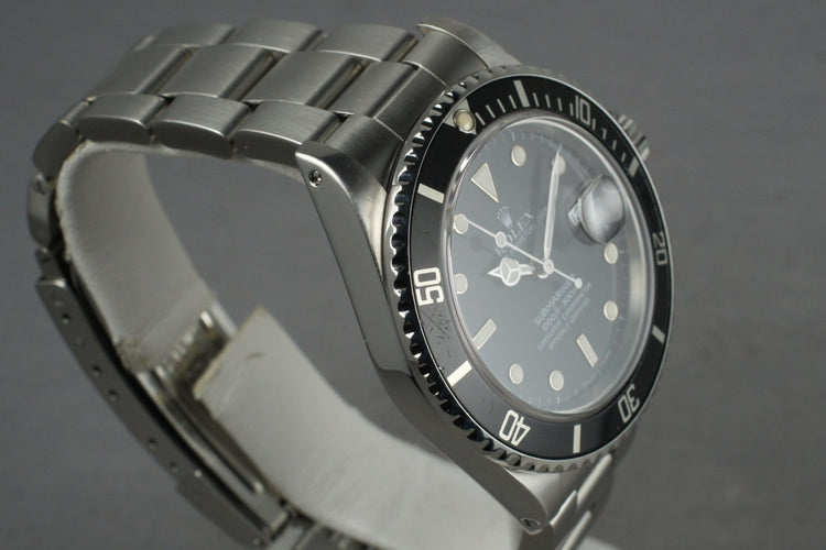 1987 Rolex Submariner Ref: 16800 with Box and Papers