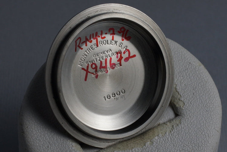 1981 Rolex Submariner 16800 Tritium Service Dial