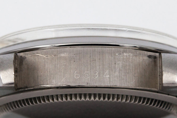 1981 Rolex OysterDate 6694 Silver Dial