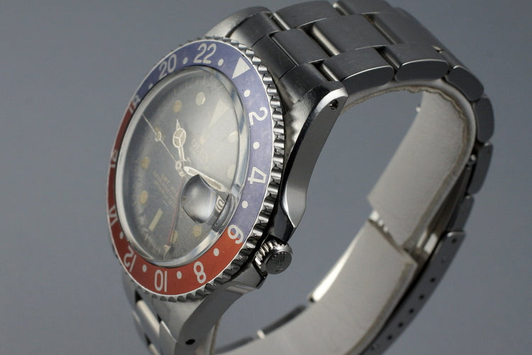 1963 Rolex GMT 1675 PCG Gilt UNDERLINE Dial