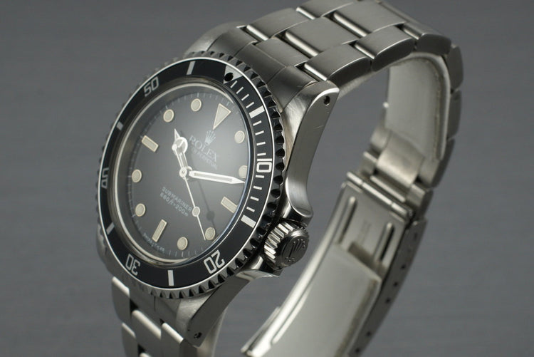 1986 Rolex Submariner 5513 with Box and Papers