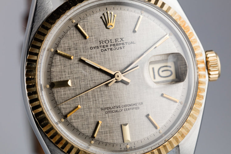 1971 Rolex Two Tone DateJust 1601 Linen Dial