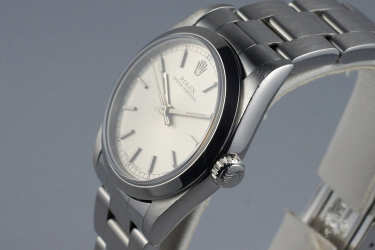 1995 Rolex MidSize Oyster Perpetual 67480 Silver Dial