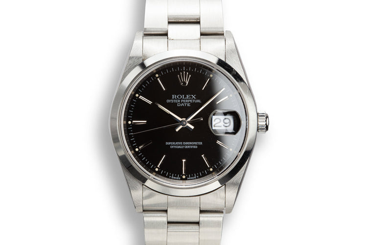 1997 Rolex Date 15200 Black Dial