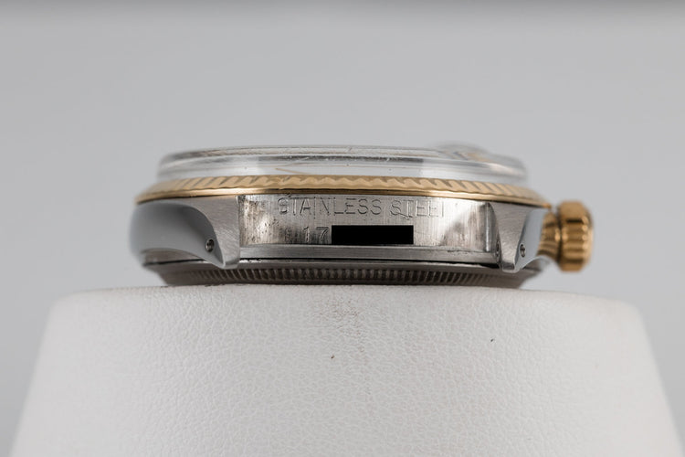 1967 Rolex Two Tone Date Just 1601 Silver Dial