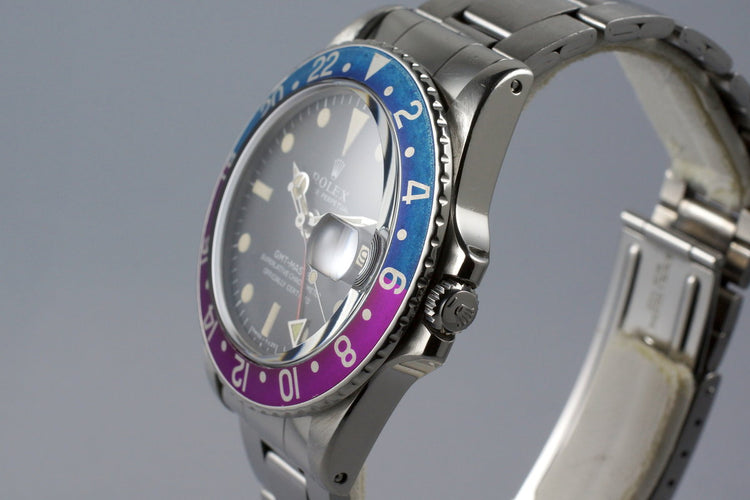 1968 Rolex GMT 1675 Mark I Dial with Fuchsia Insert
