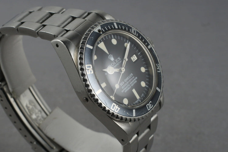 1979 Rolex Sea Dweller Ref 1665 Rail Dial