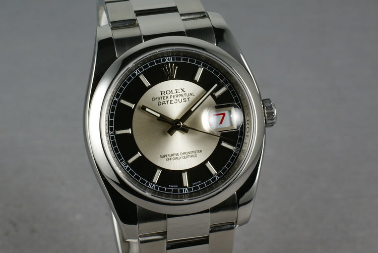 Rolex Datejust 116200 Tuxedo Dial