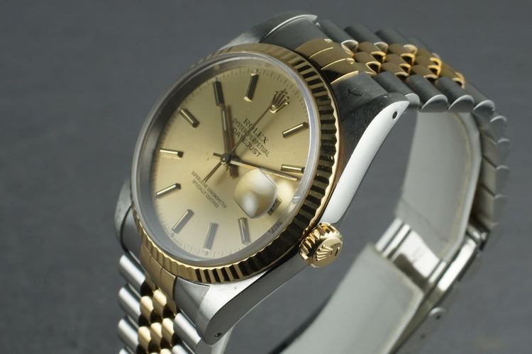 1988 Rolex 18K/SS DateJust 16233