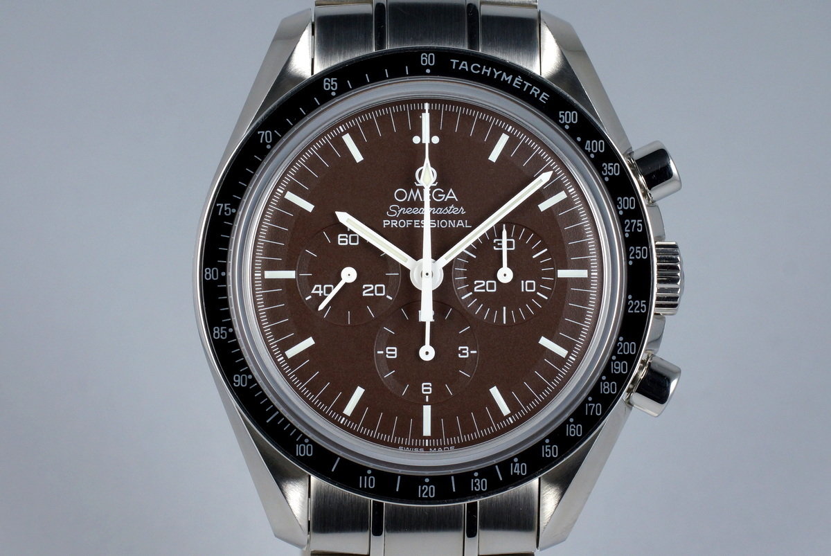 Omega speedmaster chocolate online dial