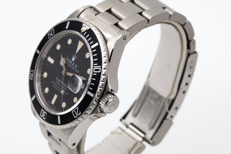 1982 Rolex Submariner 16800 Matte Dial