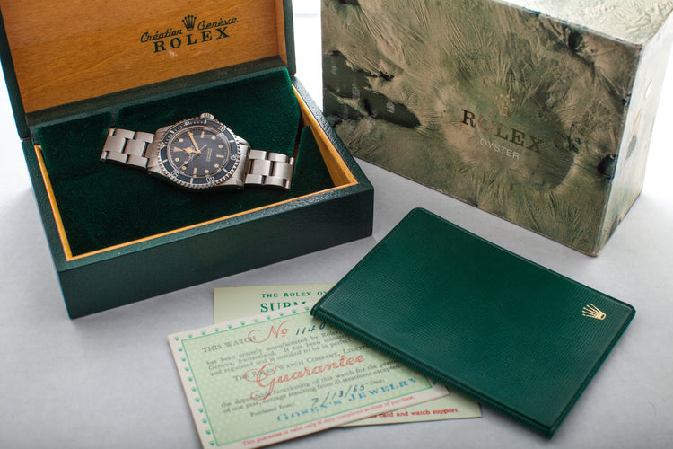 1964 Rolex Submariner 5513 Gilt Dial with Box and Papers