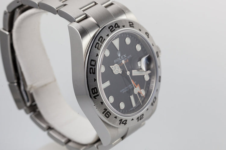 2012 Rolex Explorer II 216570 Black Dial with Box and Papers