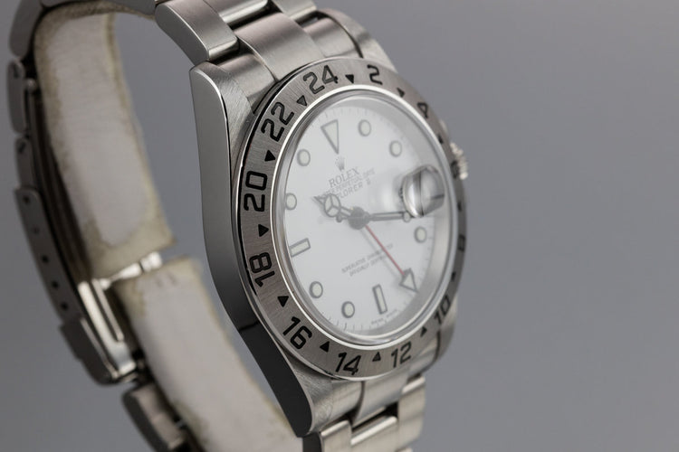 2005 Rolex Explorer II 16570 White Dial with Box and Papers