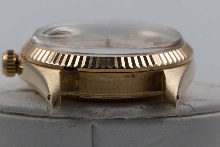 1973 Rolex Date 1500 14K YG Mosaic Dial