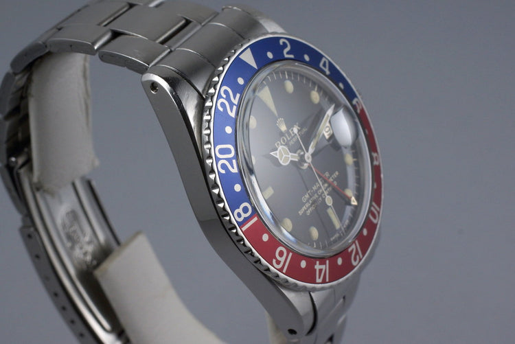 1967 Rolex GMT 1675 Glossy Gilt Dial