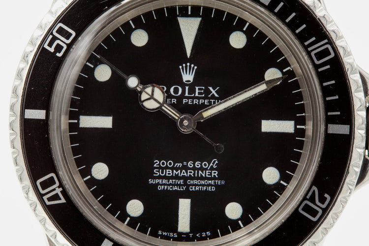 1967 Rolex Submariner 5512 4 Line Dial