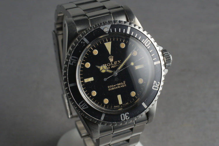 1964 Rolex Submariner Ref: 5513 PCG with Glossy Gilt Dial & Service Papers