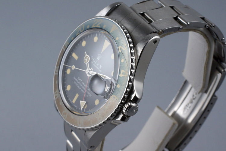 1970 Rolex GMT 1675 Mark I Dial with Box and Double Punched Papers