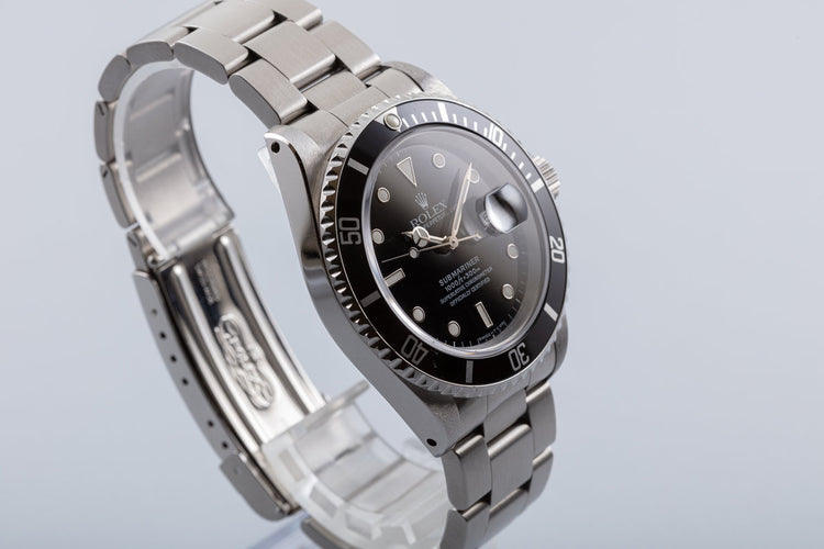 1996 Rolex Submariner 16610 with Box & Papers