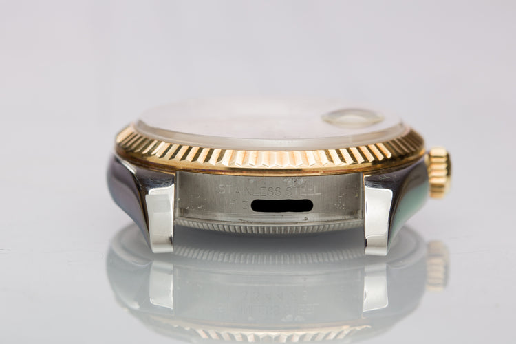 2005 Rolex 18k/St Datejust 116233 Champagne Stick Dial Box And Papers