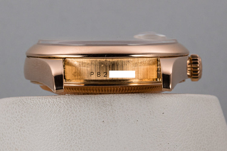 2000 Rolex 18K Rose Gold Day-Date 118205 Silver Diamond Dial with Box and Papers