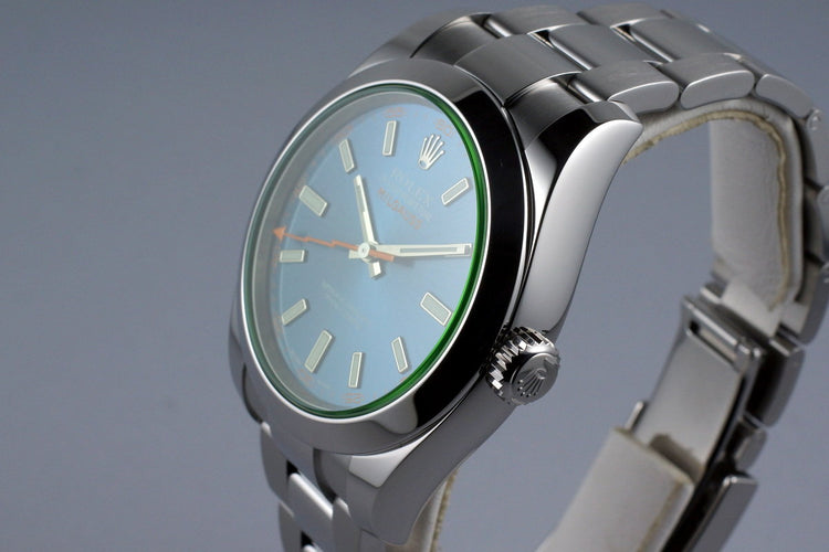 2016 Rolex Milgauss 116400GV with Box and Papers