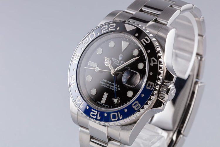 Rolex GMT-Master II 116710BLNR w/ Box and Booklets
